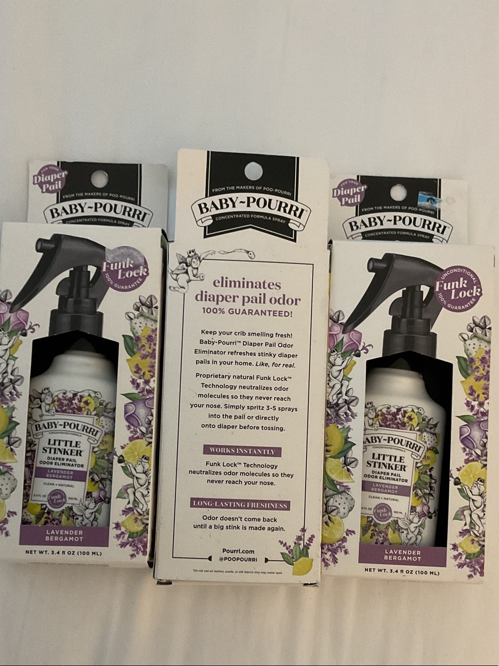 ALL 3-Baby-Pourri Little Stinker Lavender Bergamot Diaper Pail Spray - Lavender